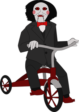 Saw Puppet drawing clipart vector free download