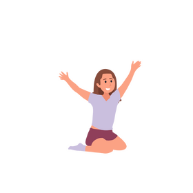 Happy girl clipart