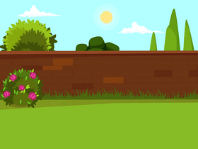 Sunny day at backyard vector