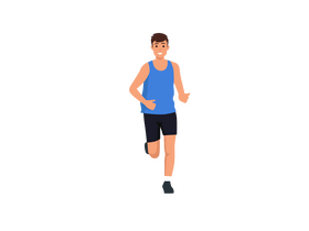 Running man clipart