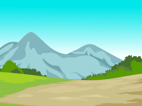 Mountain path vector