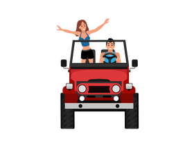 Jeep tour clipart
