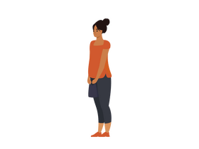 Woman character clipart