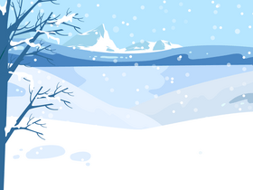 Winter mountain vector
