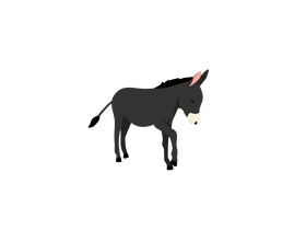 Farm donkey clipart