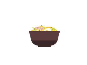 Ramen bowl clipart