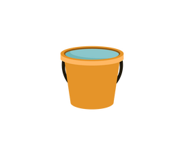 Water bucket clipart