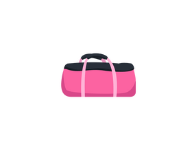 Woman travel bag clipart