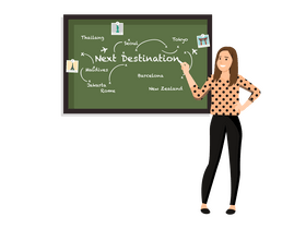 Travel planning clipart