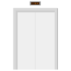 Elevator door clipart