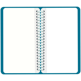 Blue notebook clipart