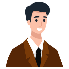 Cool man character clipart