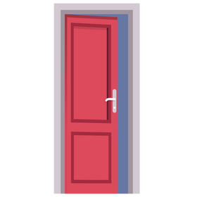 Door opening clipart