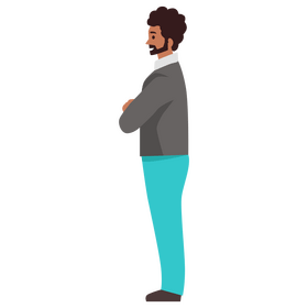 Man waiting clipart