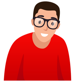 Nerd boy character clipart