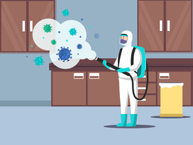 Fight coronavirus, disinfectant vector