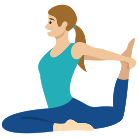 Woman workout clipart
