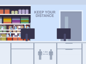 Pharmacy casier vector