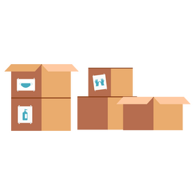 Donation boxes clipart