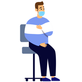 Sitting man clipart