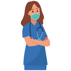 Woman nurse clipart