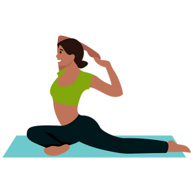 Woman yoga clipart