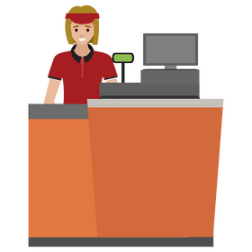 Cashier clipart