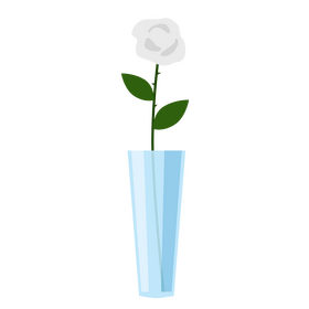 White rose clipart