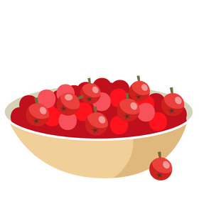 Cherry bowl clipart