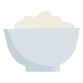 Rice bowl clipart