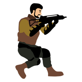Senior soldier clipart