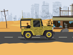 Military vehicle vector