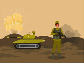 War tank vector