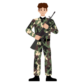 Soldier isolated clipart