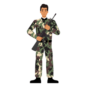 Soldier figure clipart
