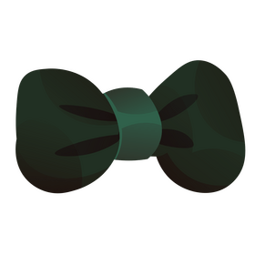 Butterfly bow tie clipart
