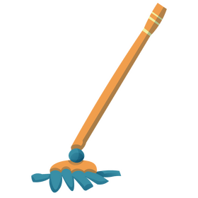 Free curling broom clipart