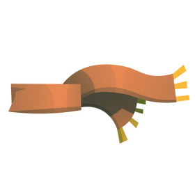 Cartoon scarf clipart