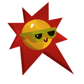 Sun with sunglasses cartoon clipart
