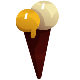 Cartoon ice cream cone clipart