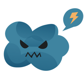 Lightning cloud thunder free clipart