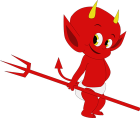 Baby devil clipart