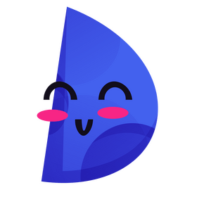 Cartoon moon, shy emoji clipart