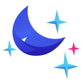 Moon and stars free clipart