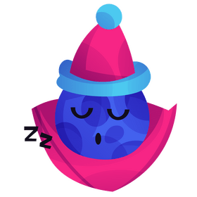 Moon sleeping illustration clipart