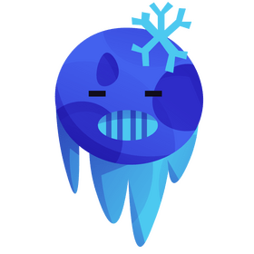 Moon sick illustration clipart