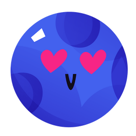 Romantic moon in love clipart