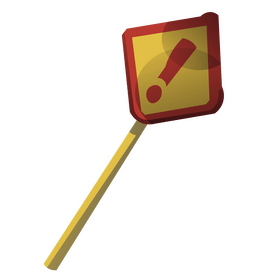 Road danger sign drawing clipart