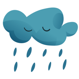 Rain cloud illustration clipart