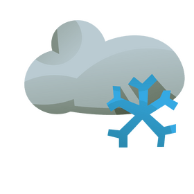 Free snow cloud cartoon clipart